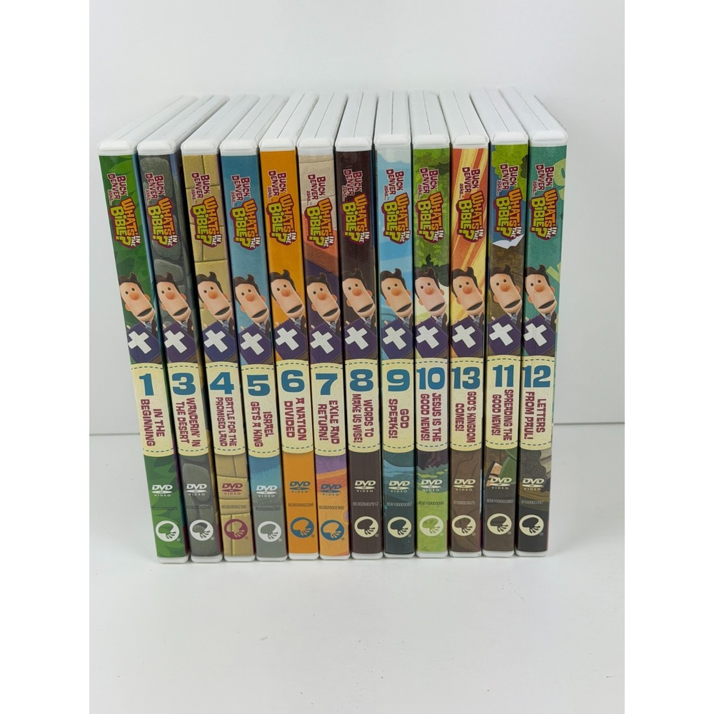 Buck Denver Asks What's In The Bible DVD Lot 1,3,4,5,6,7,8,9,10,11,12,13 Set